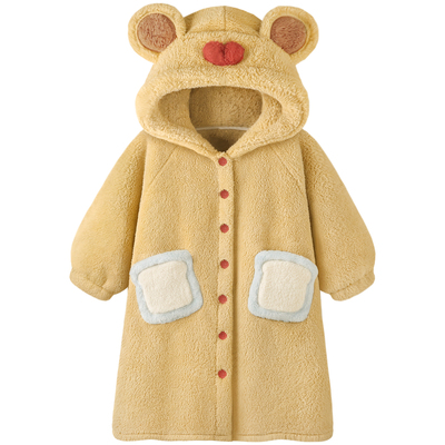 珊瑚绒睡衣女款加厚冬季卡通