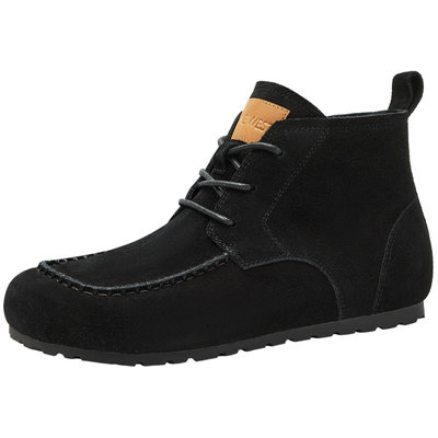 玖熙绒里短靴女绒面平底时装靴