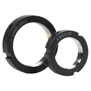 包邮精密R型径向锁紧螺母锁定并帽丝杆锁紧螺母止退防松圆螺帽