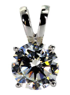 四爪锆石吊坠韩国纯银短款盒子链