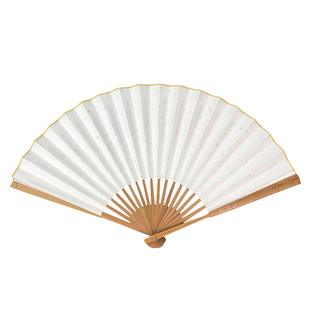 中国风折扇7寸-10寸仿古油平板竹扇子男女式书法空白宣纸定制扇面