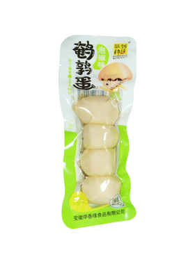 泡椒味无壳鹌鹑蛋即食卤蛋零食
