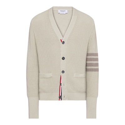 [6期免息]THOM BROWNE男士成衣染色四条纹针织开衫