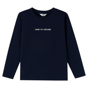 【全棉速干T】安奈儿童装男童圆领长袖T恤2026春新款运动休闲透气