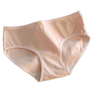 纯棉内裤女生舒适亲肤纯棉裆减少闷热感中腰不勒少女透气三角短裤