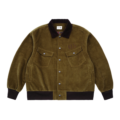 CENLESAW25拼色灯芯绒飞行夹克