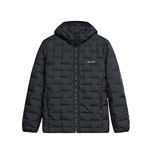 伦敦雾冬季新款英伦风男士轻薄羽绒服连帽保暖舒适修身百搭外套男