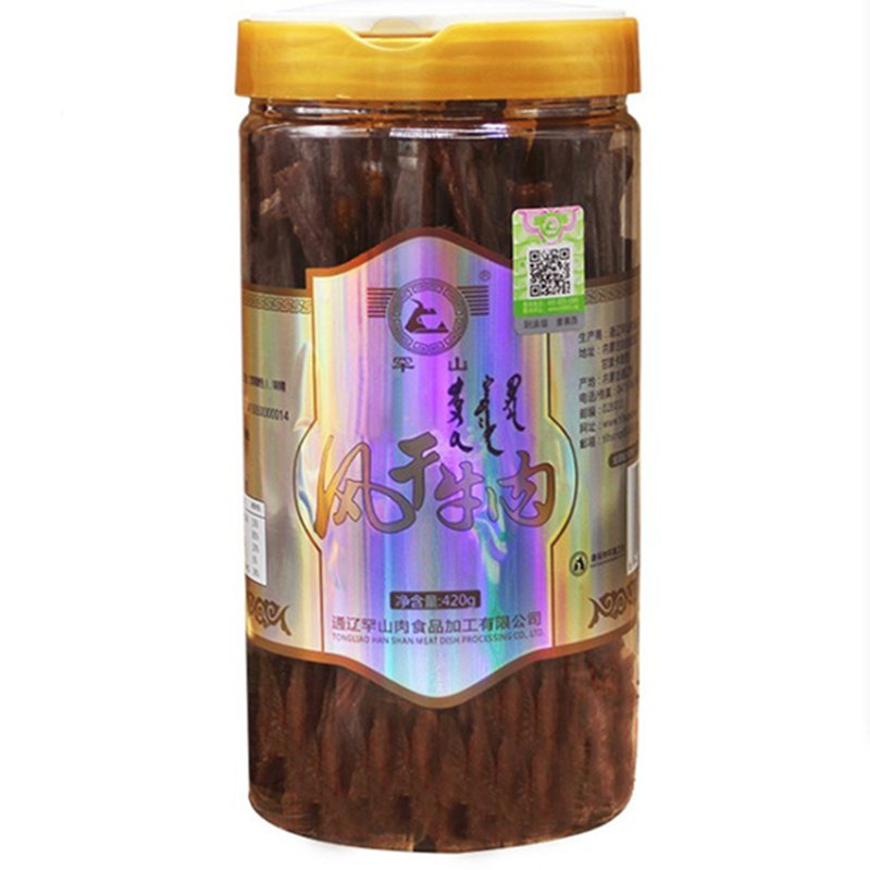 内蒙古通辽罕山大长条420g牛肉干