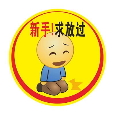 新手上路车贴纸女司机提示车贴