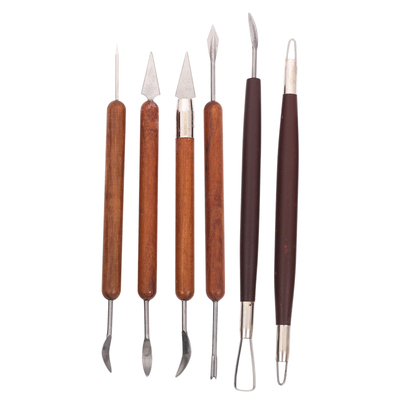 粘土制作红柄6件精雕彩油泥工具