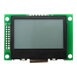 12864-29LCD反射无背光点阵模块COG带铁框SPI串并口ST7565R液晶屏