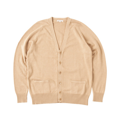 conomi纯棉V领针织开衫