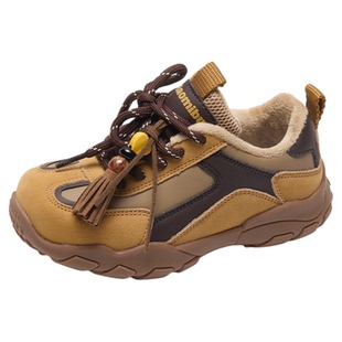 小米步女童二棉运动鞋2025冬季新款儿童加绒童鞋男童户外徒步鞋子