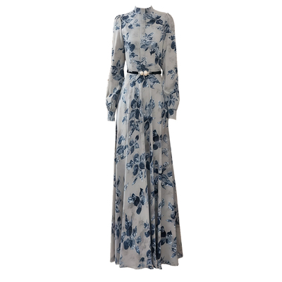 拉佰缇秋装新品气质长款连衣裙