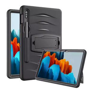 适用三星Tab S6 10.5 T860冲击波PC折叠支架平板壳T865硅胶保护壳