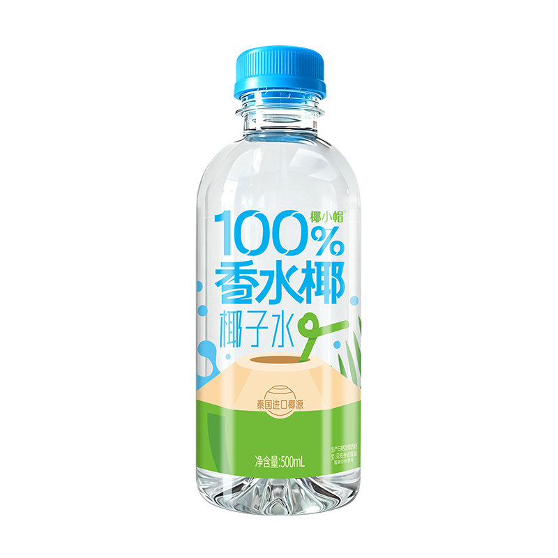 泰国进口100%香水椰椰子水椰青水500ml*10瓶果汁椰汁饮料零添整箱