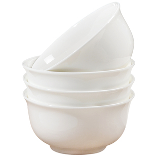 骨瓷碗家用饭碗高温白瓷碗2025新款陶瓷餐具汤面碗吃饭米饭碗小碗