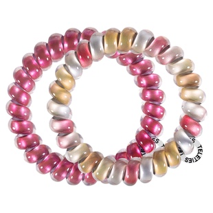 美国TELETIES电话线M发圈女高弹力电话绳TT圈发绳无痕不勒发 抓夹