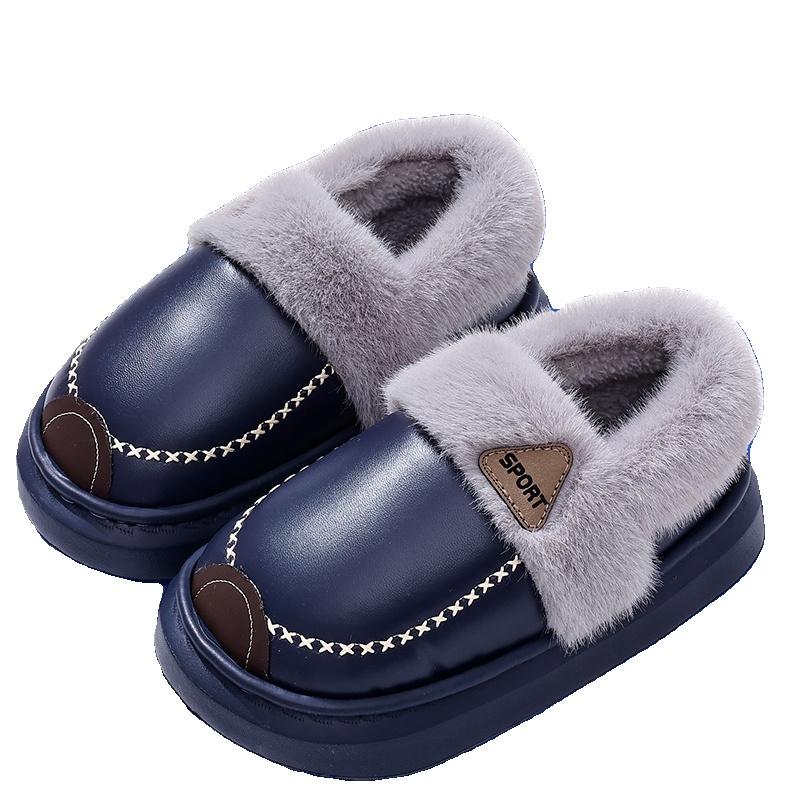 秋冬季2025新款亲子包跟棉拖鞋室内居家外穿男女童棉鞋防滑防水