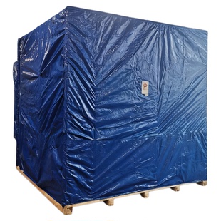 定制出口木箱防雨罩大型机器设备罩海运防雨布塑料加厚遮阳篷布