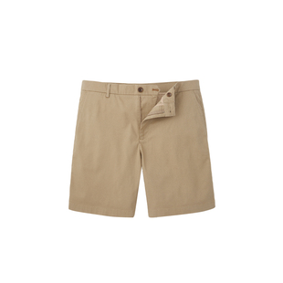 CHARLES TYRWHITT2025夏季商务高端休闲卡其色修身棉质短裤