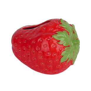 陶瓷草莓纸巾盒客厅高级感轻奢收纳抽纸盒创意设计感餐桌茶几摆件