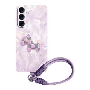 洛可可适用三星S24ultra手机壳S24套plus新款一体腕链带挂绳S23高级感samsung硅胶Galaxy全包防摔+端s22女的