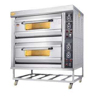 锦十邦商用二层二盘披萨炉电烘炉面包蛋糕月饼披萨烘培燃气烘烤箱