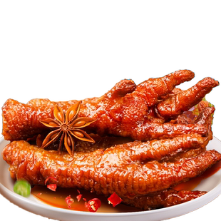 虎皮鸡爪零食香辣凤爪子即熟食鸡脚卤味小吃晚上解馋饿下酒菜批发