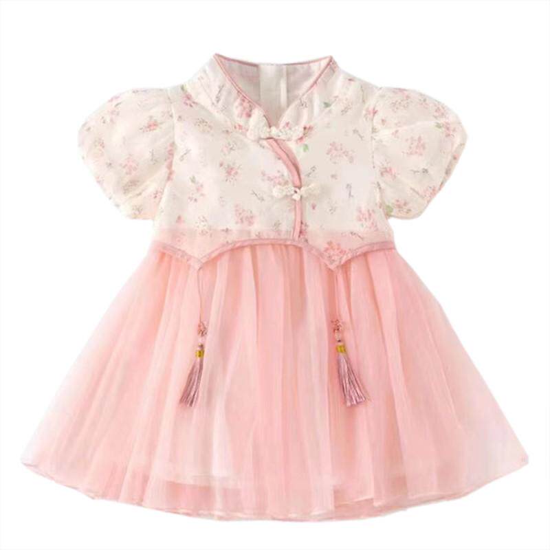 蜀梦秀女童复古连衣裙儿童汉服裙