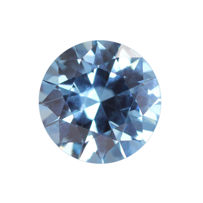 浅蓝色106#尖晶裸石人造裸石