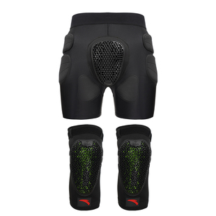 安踏专业滑雪护具套装护臀护膝成人内穿防摔保护垫滑冰防护垫装备