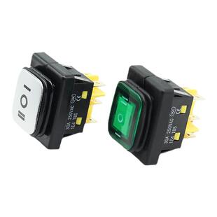 飞林KCD4翘板船型开关防水大电流20A6脚3档带灯T85大功率小型开关