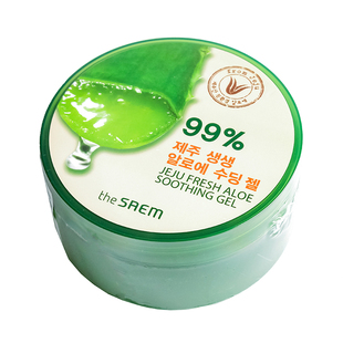 韩国The Saem得鲜芦荟胶面膜晒后修复正品柔肤提亮舒缓补水保湿女
