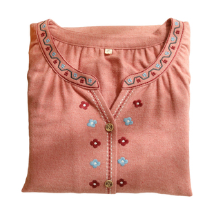 2025新款复古国风全棉睡衣女秋冬加厚纯棉磨毛长袖家居服套装外穿