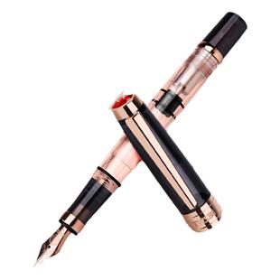 刻字twsbi三文堂580黑玫瑰金钢笔女生专用复古练字笔透明刚笔学生书法笔男士商务中国风礼物送礼