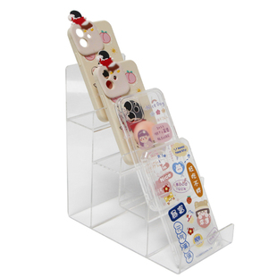 亚克力阶梯展示架 手机壳多层展示台 首饰品展架 眼镜架钱包架
