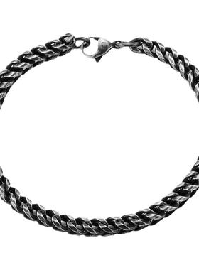 GENANX闪电潮牌龙虾扣钛钢手链