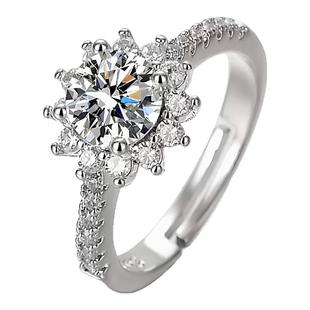 情侣婚礼仿真开口排钻钻戒戒指女婚戒对戒假结婚一对小众设计调节