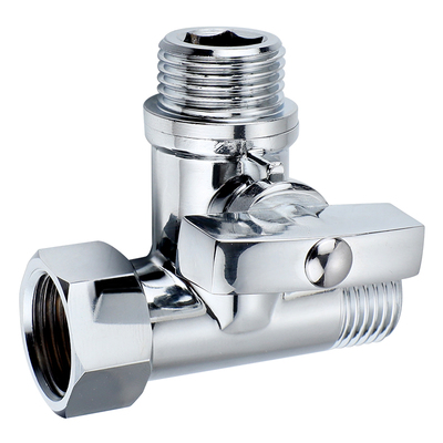 活接三通带开关一进二出水分水阀