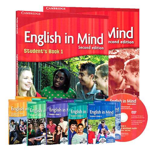 【自营】剑桥少儿英语教材 English In Mind 1 2 3 4 5 级英版 eim教材 剑桥少儿英语 中学英语教材 剑桥KET/PET考试 剑桥英语教材