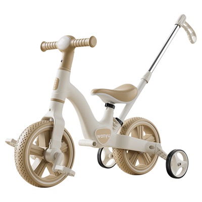 儿童平衡车1到3岁带脚踏推把