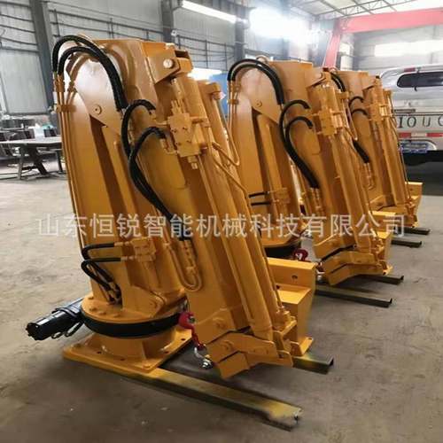 小型遥控3吨折臂吊 车载液压折叠臂起重机 船用固定式折臂小吊机