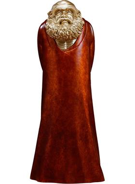 黄铜站像达摩摆件禅意达摩祖师