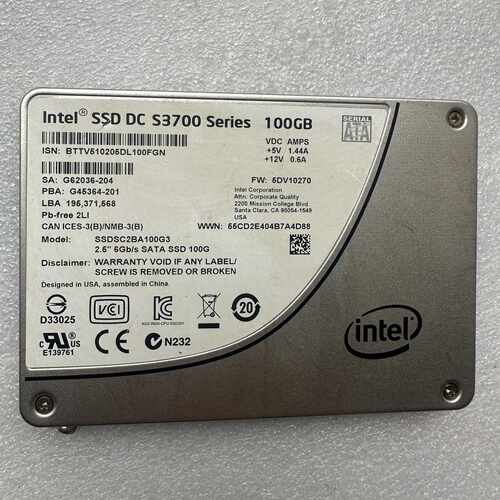 议价SSD DC S3700 100GB企业级固态硬盘，2适用