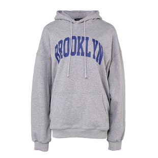 BM卫衣女2026新款爆款秋冬BROOKLYN风格美式连帽宽松oversize卫衣