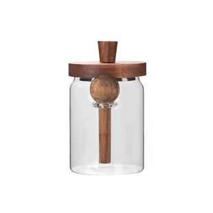 糖罐白糖储存罐家用厨房装砂糖红糖冰糖储物罐子密封高颜值玻璃罐