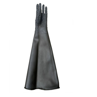 新款手动箱式喷砂机配件伸手帆布高耐磨蓝色拼接高耐磨手套布袖套