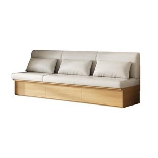 小户型高箱储物榻榻米沙发两用现代简约客厅抽拉式卡座功能沙发