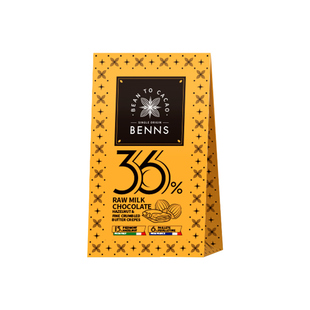 【新品】BENNS贝纳丝黑巧纯可可脂生巧克力喜糖伴手婚礼礼物36g